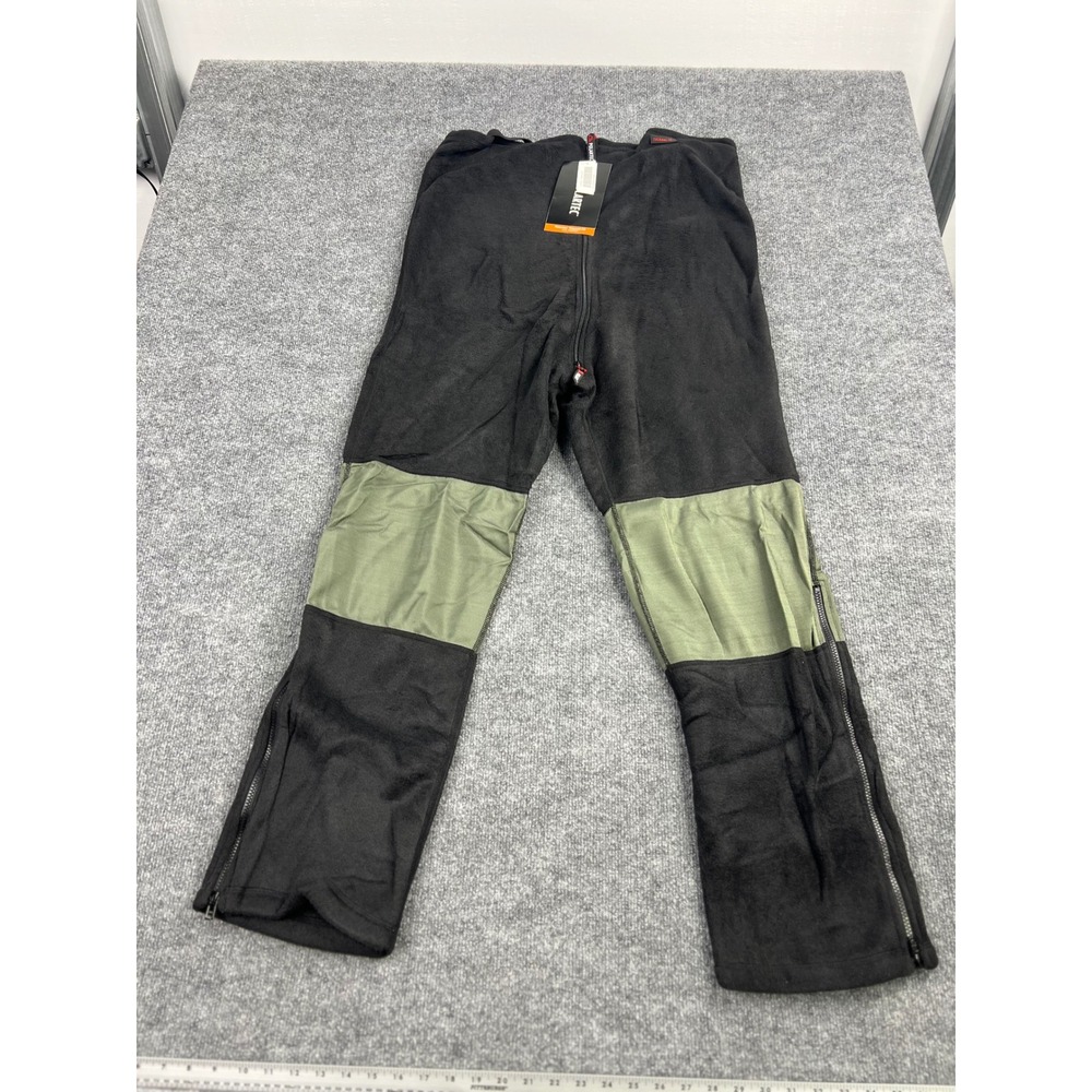 Polartec Thermal-FR Nomex Fleece Bib Overalls Black Olive Drab Large Regular NEW